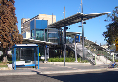 Lakemba Railway Station in Canterbury-Bankstown, near Ezy Glide’s shower screen service area